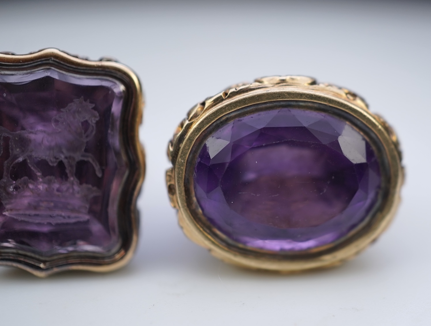 Two fob seals, mid 19th century